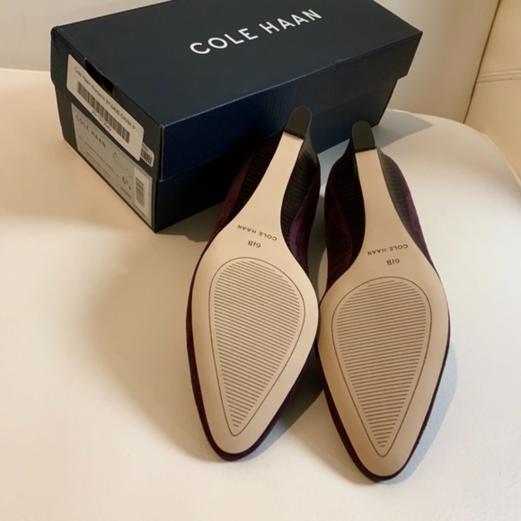 Cole Haan Kathryn Vine Purple Wedge Pump Heels 6.5 - Picture 11 of 14